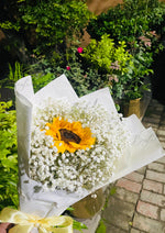 Load image into Gallery viewer, Sunflower &amp; Baby’s Breath Bouquet | BCG-163

