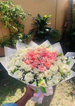 Load image into Gallery viewer, Pink &amp; White Rose Bouquet | BCG-105