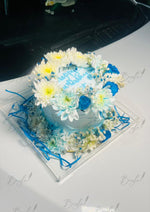 Load image into Gallery viewer, Blue Petal Crown Cake | GC-142
