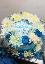 Load image into Gallery viewer, Blue Petal Crown Cake | GC-142

