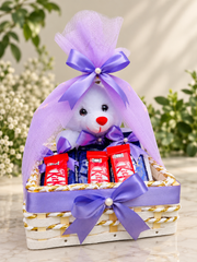 Teddy and Chocolate Gift Basket | GB-190