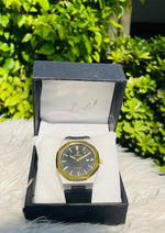 Load image into Gallery viewer, Gold Rim Men’s Wristwatch | WTS-016