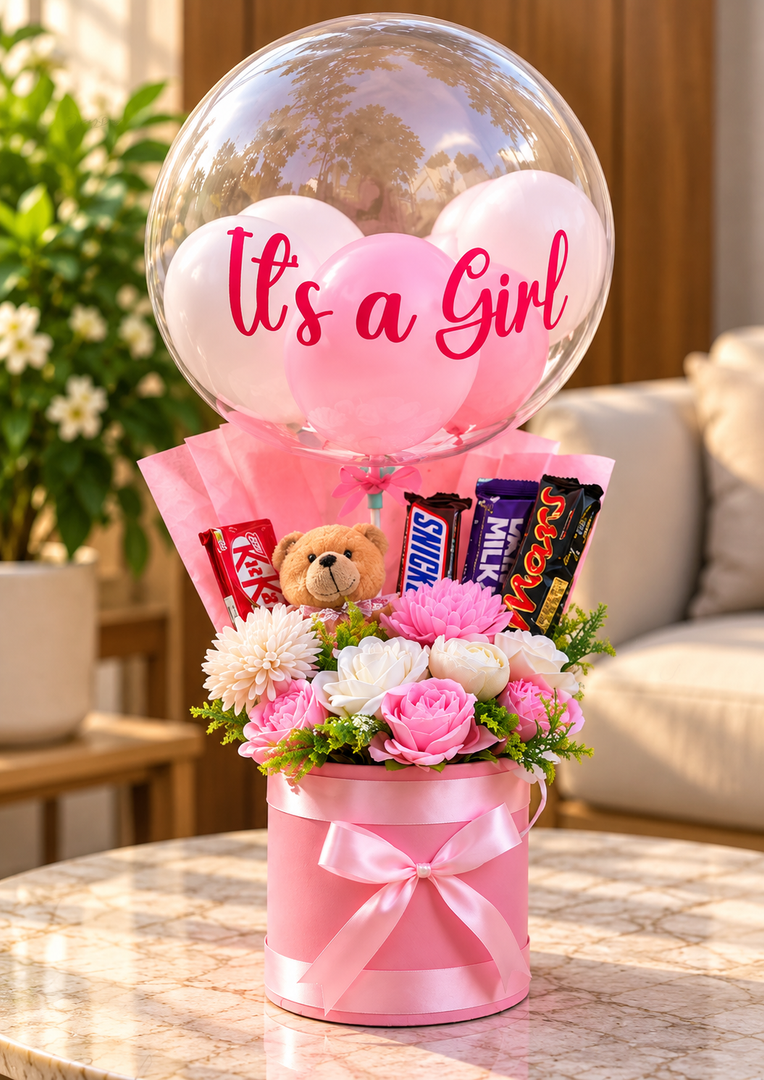It’s a Girl Balloon Gift Box | GB-160