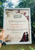 Load image into Gallery viewer, Custom Nikkah Certificate Frame | NC-187
