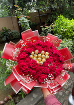 Load image into Gallery viewer, Roses and Ferrero Bouquet Gift | BCG-127
