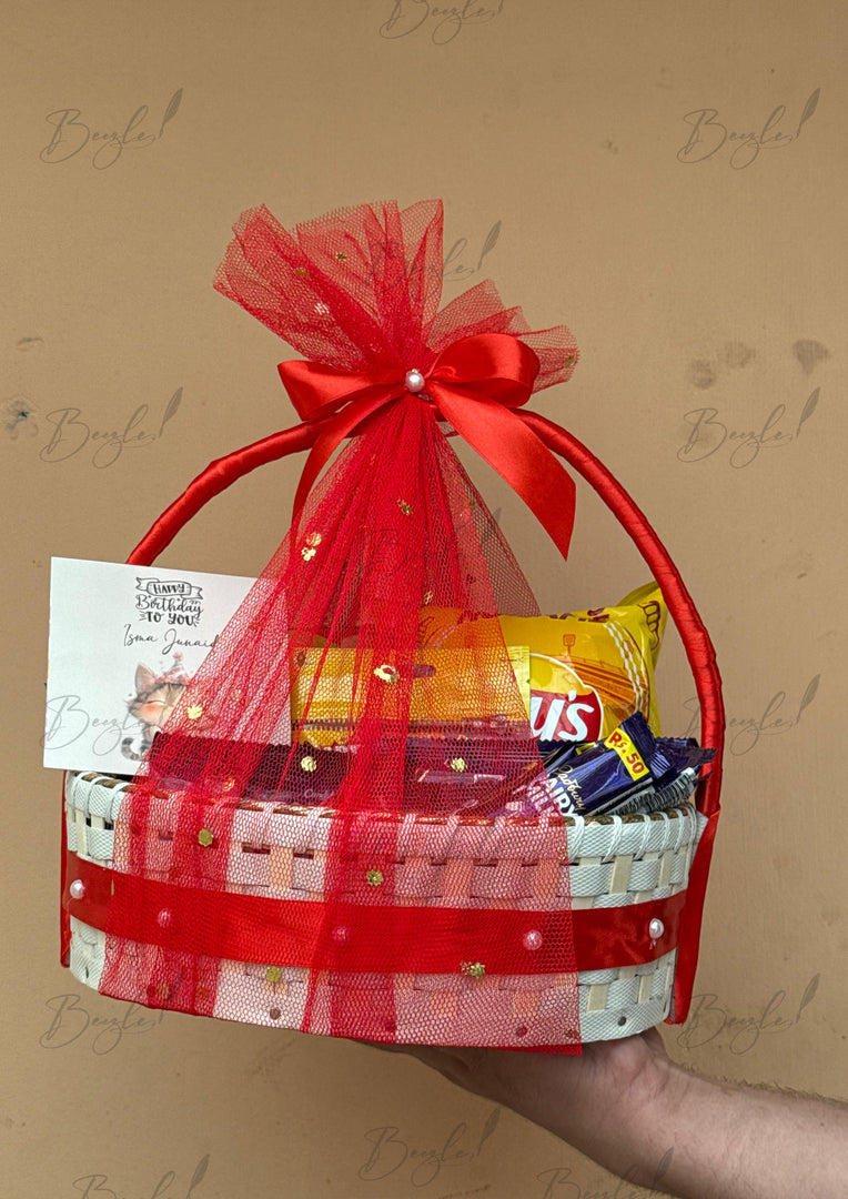Red Ribbon Snack Basket | GB-114