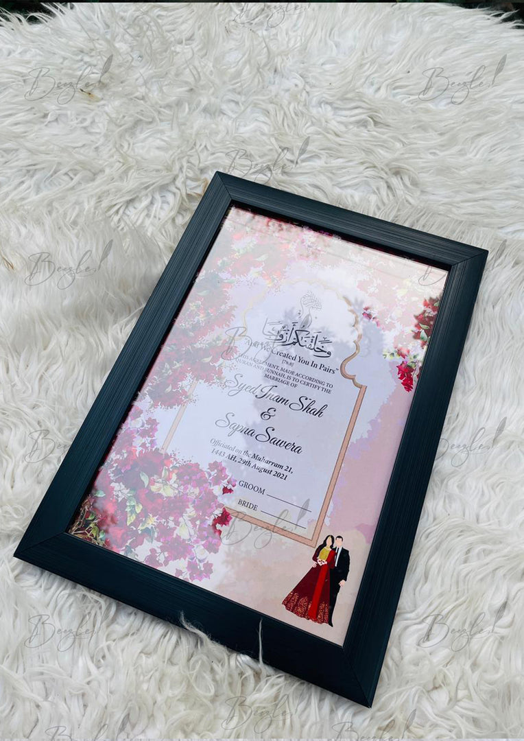 Nikkah Certificate With Latest Attractive Design | NC-173