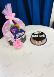 Fun Birthday Basket with Chocolates & Cake | GDEL-069