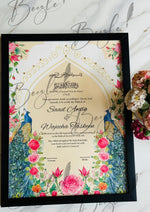 Load image into Gallery viewer, Nikah Certificate With Two Attractive Peacock Design | SNC-011
