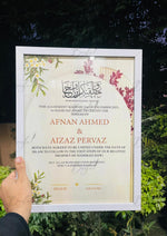 Load image into Gallery viewer, Custom Nikkah Certificate Frame | NC-187