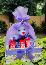 Load image into Gallery viewer, Teddy and Chocolate Gift Basket | GB-190
