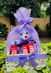 Teddy and Chocolate Gift Basket | GB-190