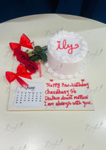Load image into Gallery viewer, Custom ILY Calendar Cake | GC-072
