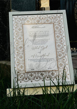 Load image into Gallery viewer, Nikah Certificate With Urdu Name &amp; Classic Print | NC-080
