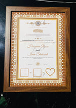 Load image into Gallery viewer, Premium Nikah Certificate With Brown Attractive Design | NC-062
