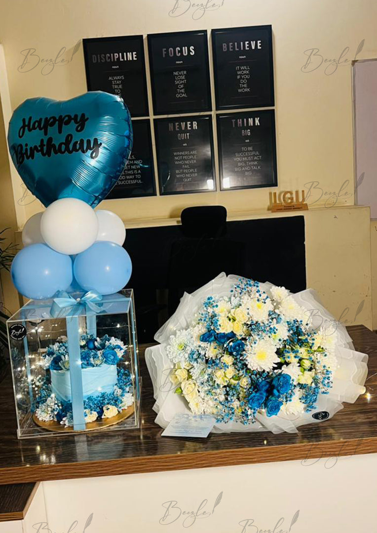 Blue Birthday Bloom Set | GDEL-351