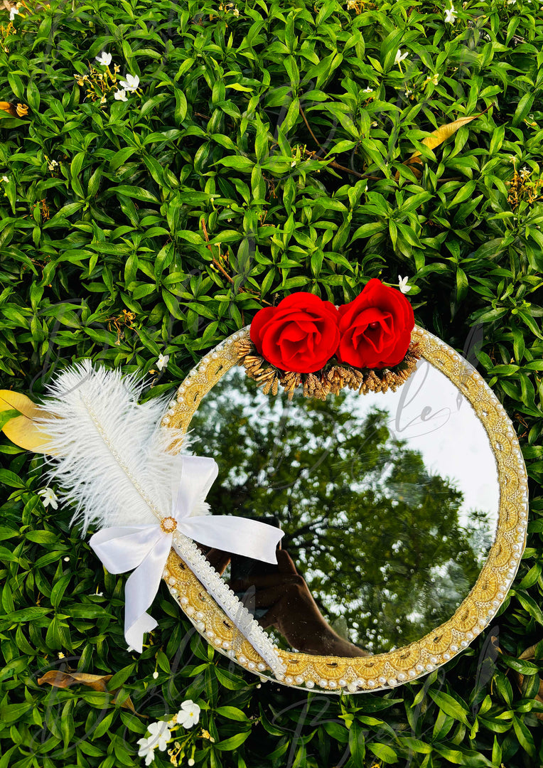 Nikkah Tray With Two Attractive Flowers and Beautiful Nikah Pen | DEL-034