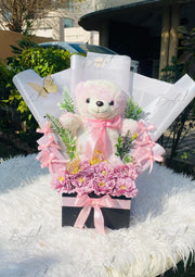 Teddy Bear Flower Box | GBO-188