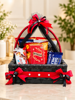 Load image into Gallery viewer, Snack Basket Gift – Red &amp; Black Themed | GB-185