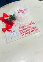 Load image into Gallery viewer, Custom ILY Calendar Cake | GC-072
