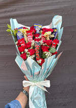 Load image into Gallery viewer, Red Rose &amp; Chocolate Bouquet | BCG-099
