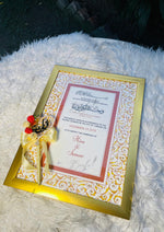 Load image into Gallery viewer, Golden Nikah Signing Set | DEL-159
