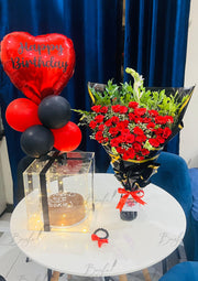 Red & Black Birthday Surprise Box | GDEL-103