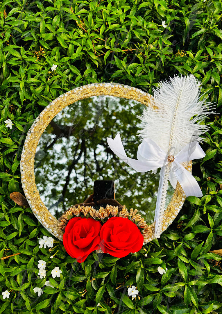 Nikkah Tray With Two Attractive Flowers and Beautiful Nikah Pen | DEL-034