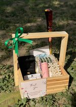 Load image into Gallery viewer, Green Ribbon Thank You Gift Basket | GB-129

