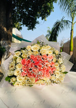 Load image into Gallery viewer, Pink &amp; White Rose Bouquet | BCG-105