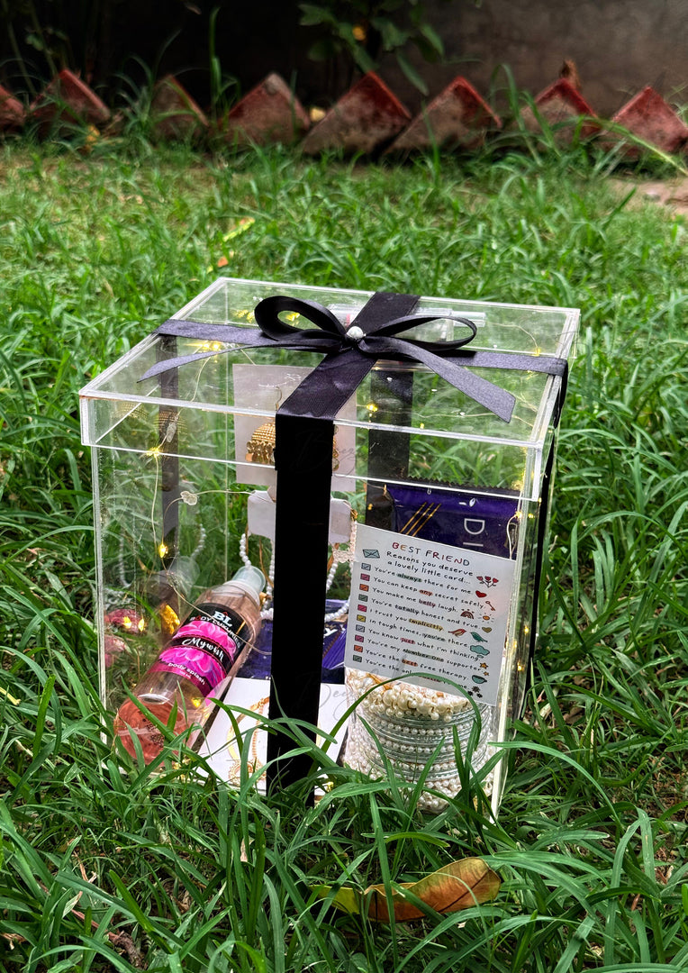 Luxurious Black Ribbon Gift Box | GBO-087
