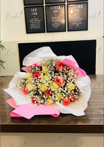 Load image into Gallery viewer, Mixed Rose Bouquet with Baby’s Breath | BCG-170
