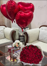 Load image into Gallery viewer, Romantic Rose Box with Balloons | GDEL-122
