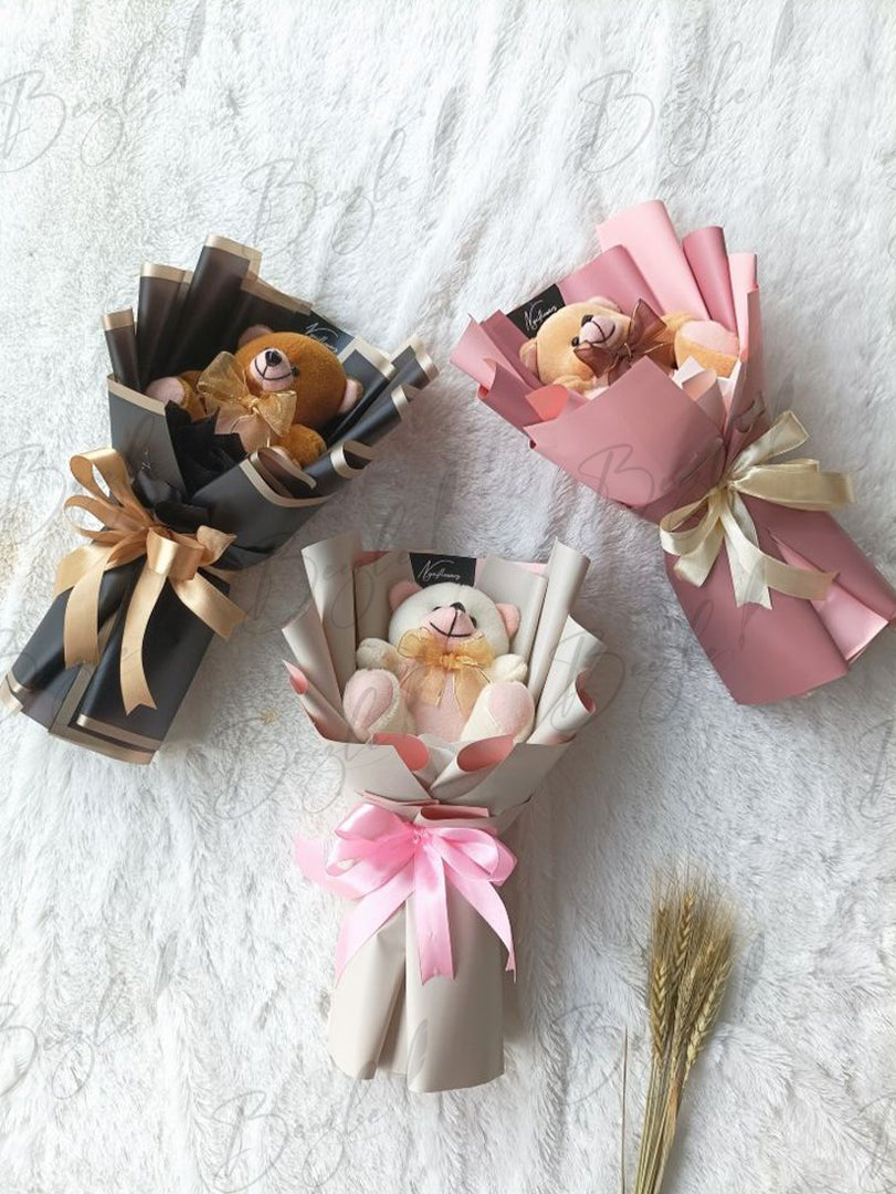 Mini Cute Teddy Bear Single Bouquet | BCG-017