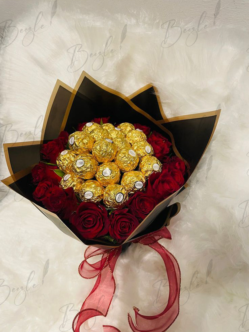 Golden Glow Rocher Bouquet | BCG-028