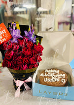 Load image into Gallery viewer, Birthday Roses &amp; Cake Combo | GC-002
