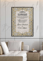 Load image into Gallery viewer, Attractive Nikah Certificate With Classic Print | NC-082
