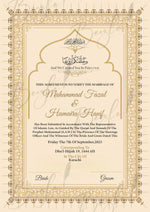 Load image into Gallery viewer, Nikah Certificate with Name &amp; Arabic Ayat | NC-083
