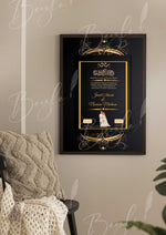 Load image into Gallery viewer, Customized Nikah Certificate With Black Classic Print | NC-139
