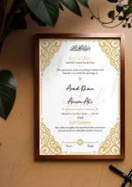 Load image into Gallery viewer, Get Attractive Nikah Certificate With Classic Print | NC-035
