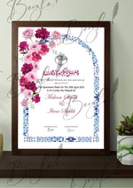 Load image into Gallery viewer, Couple Nikah Certificate With Colourful Design | NC-097
