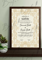 Load image into Gallery viewer, Customized Nikah Certificate With Classic Print | NC-133
