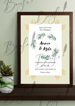 Load image into Gallery viewer, Customized Nikah Frame With Beautiful Name | NF-011
