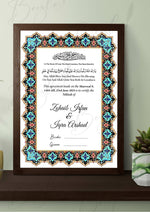 Load image into Gallery viewer, Nikah Certificate With Colourful Attractive Border | NC-033
