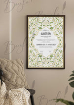 Load image into Gallery viewer, Nikah Certificate With Customized Attractive Print  | NC-061
