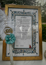 Load image into Gallery viewer, Customize Nikkah Certificate and Nikkah Pen DEL-001
