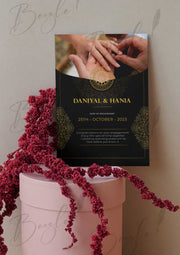 Printed Engagement Certificate With Stylish Design | PEC-001