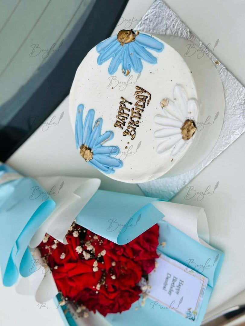 Blue Blossom Cake | GDEL-315