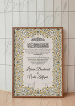 Load image into Gallery viewer, Attractive Nikah Certificate With Classic Print | NC-082
