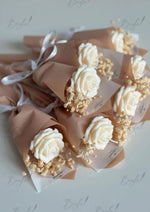Load image into Gallery viewer, White Rose Candle Mini Bouquet Gift | SCDS-008
